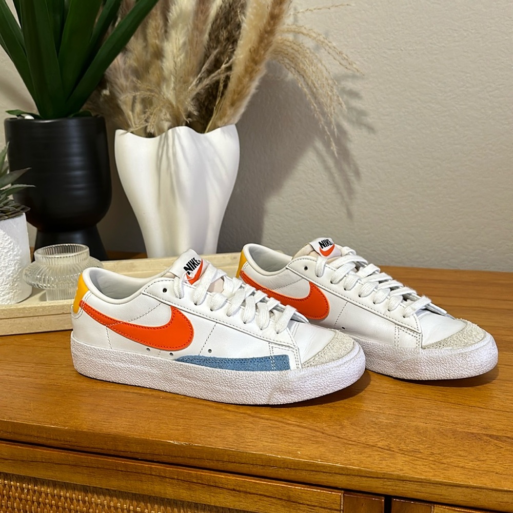 Nike Blazer Sneaker, White Multicolor